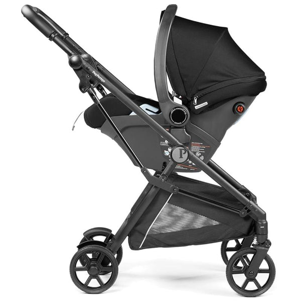 peg perego primo viaggio 4-35 stroller Peg Perego - Primo Viaggio 4-35 Lounge on wheels Infant Car Seat, True  Black