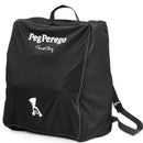 Black travel bag for Peg Perego strollers with a zipper, carrying handle, and adjustable straps.
