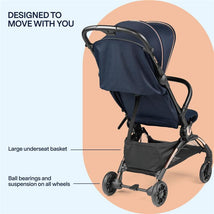 Peg Perego Volo Ultra Lightweight Carry On Compliant Travel Stroller, True Black Image 2