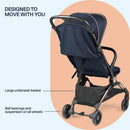 Peg Perego Volo Ultra Lightweight Carry On Compliant Travel Stroller, True Black Image 2