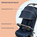 Peg Perego Volo Ultra Lightweight Carry On Compliant Travel Stroller, True Black Image 3