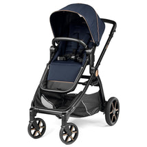 Peg Perego Ypsi – Compact Single to Double Stroller – Compatible with All Primo Viaggio Infant Car Seats & Ypsi Bassinets - Made in Italy - Blue Sh Image 1
