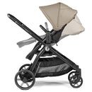 Peg Perego Ypsi – Compact Single to Double Stroller, Vanilla Blend (Black/Cream) Image 2