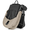 Peg YPSI Single-to-Double Stroller in Vanilla Blend, featuring a folding design, mesh backrest, and cushioned seating.