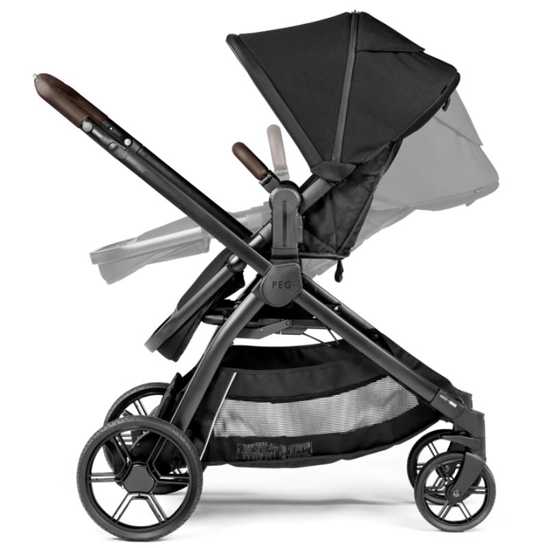 Peg-Perego Ypsi Single to Double Stroller, True Black Image 9