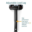 Adjustable load leg of the Peg Perego Ypsi Travel System, highlighting its ability to adjust to 10 positions for safety.