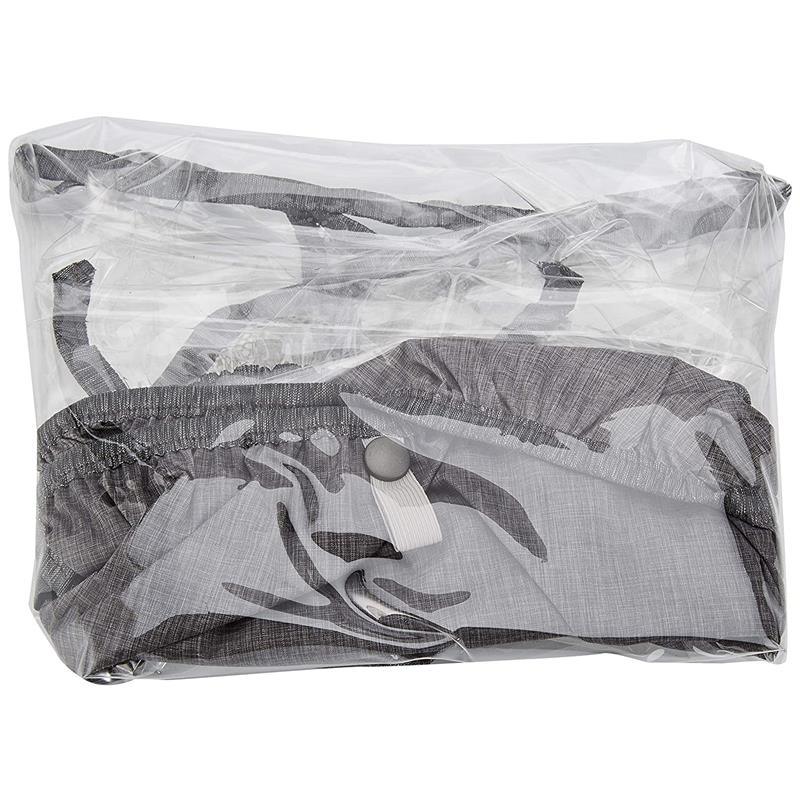 Peg-PeregoPrimo Viaggio 4/35 Infant Car Seat Rain Cover Clear With Light Grey Fabric Storage Pouch Image 2