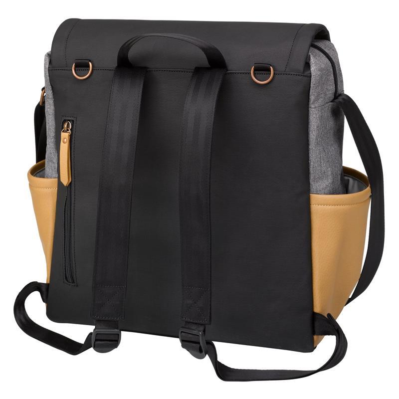 Petunia - Boxy Backpack Diaper Bag, Camel/Graphite Image 7