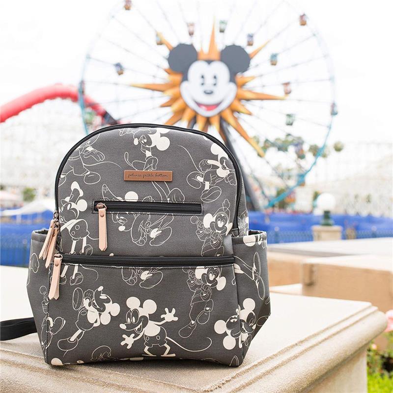 Petunia Pickle Bottom Ace Backpack, Mickey's 90th Disney Collaboration, Grey Image 7