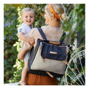 Petunia - Pivot Backpack Diaper, Sand/Black Image 6