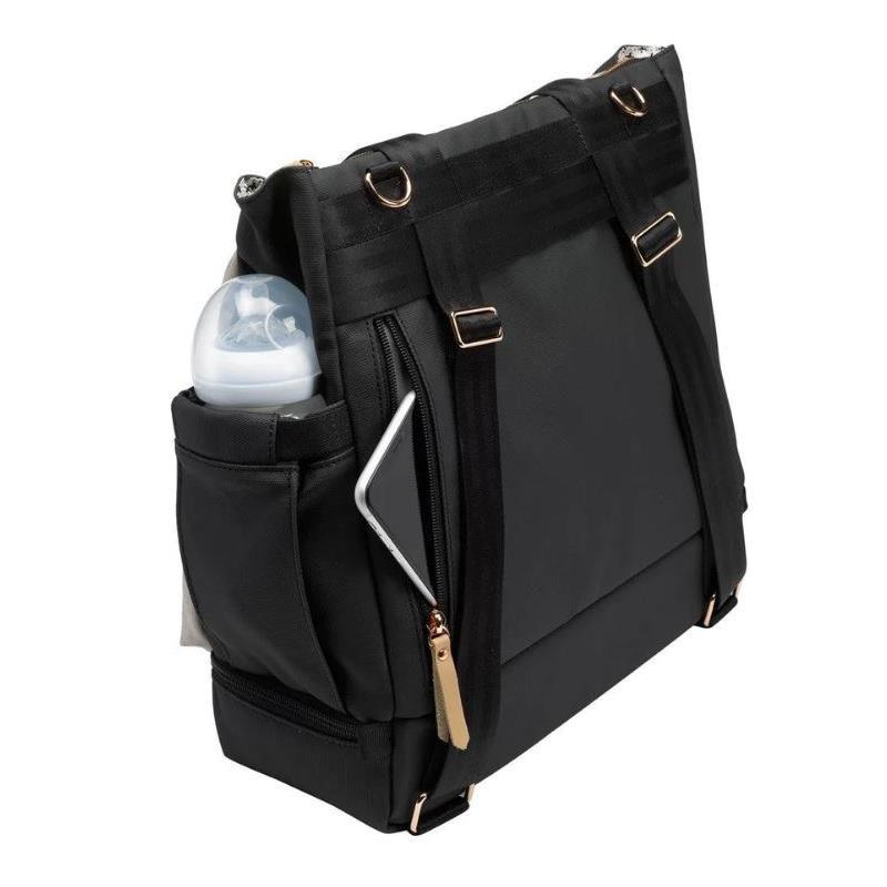 Petunia - Pivot Backpack Diaper, Sand/Black Image 3
