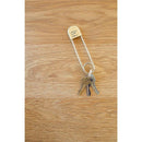 Petunia - Safety Pin Keychain, Gold Image 5