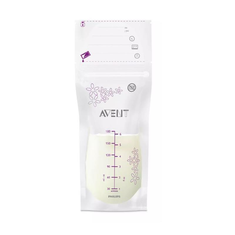 Avent - 50Ct Breast Milk Storage Bags, 6Oz/180Ml Image 1