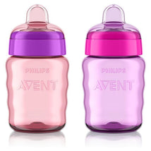 Avent - 2Pk My Easy Sippy Cup, Pink/Purple, 9Oz Image 1