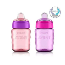 Avent - 2Pk My Easy Sippy Cup, Pink/Purple, 9Oz Image 2