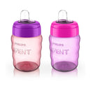 Avent - 2Pk My Easy Sippy Cup, Pink/Purple, 9Oz Image 3