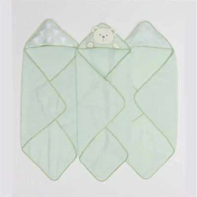 Piccolo Bambino - 3Pk Hooded Towel Green Image 1