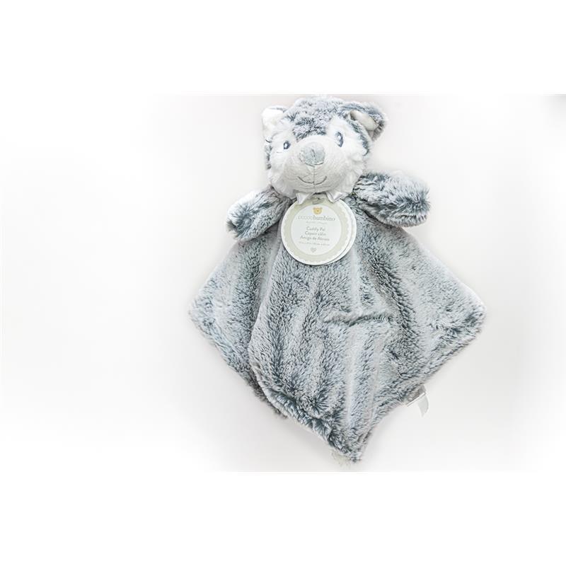 Piccolo Bambino Cuddle Pal Wolf Plush,Grey/White Image 1