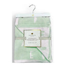 Piccolo Bambino - Feather Chenille Blanket Stroller Blanket On Wooden Hanger Green Image 2