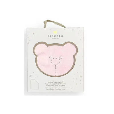 Piccolo Bambino - Pointelle Signature Stroller Blanket With Gift Box Pink Image 1