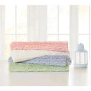 Piccolo Bambino - Textured Faux Fur Stroller Blanket On Wooden Hanger Green Image 3