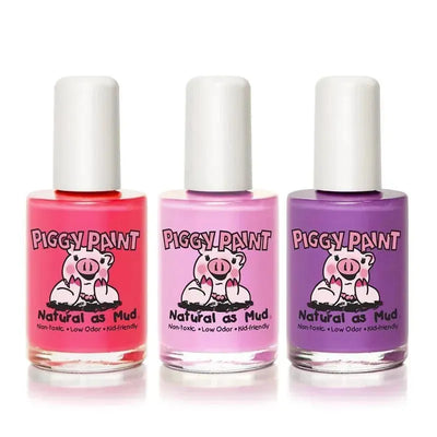 Piggy Paint Gift Set Non-toxic Girls Nail Polish, Chemical Free, Toe-Tally Fancy Image 1