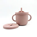Primo Passi - Silicone Carrot Freezer + Food Feeder + Spoon 2-Pack + Suction Bowl + Suction Plate + Training Cup And Snack Cup - Rose Pink