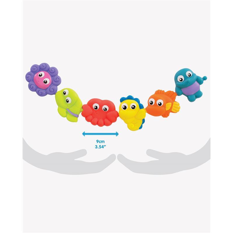 Playgro - Pop And Squirt Buddies (6Pcs) Bath Toy Image 3