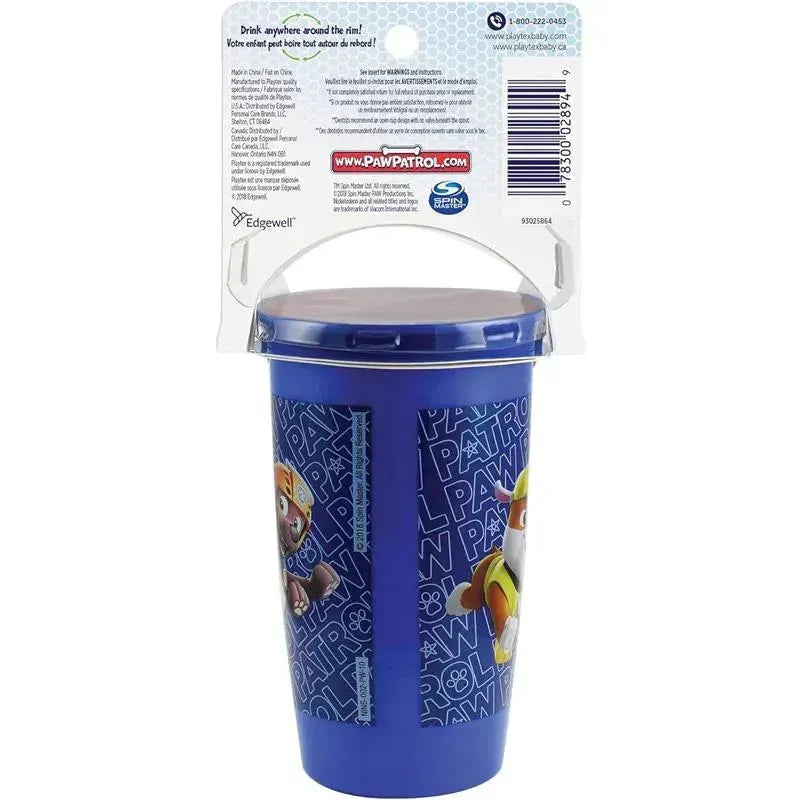 Playtex - Sipsters Stage 2, 360 Degree Paw Patrol Spill-Proof, Leak-Proof, Break-Proof for Boys, Pack of 2 Image 6