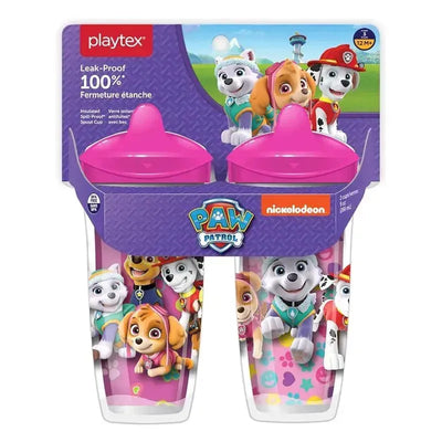 Playtex - Sipsters Stage 3 Paw Patrol Spill-Proof, Leak-Proof, Break-Proof Spout Cup for Girls, 9 Ounce, Pack of 2 Image 1