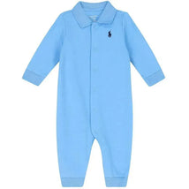 Polo Ralph Lauren Baby - Boy Cotton Polo Coverall, Suffield Blue Image 1