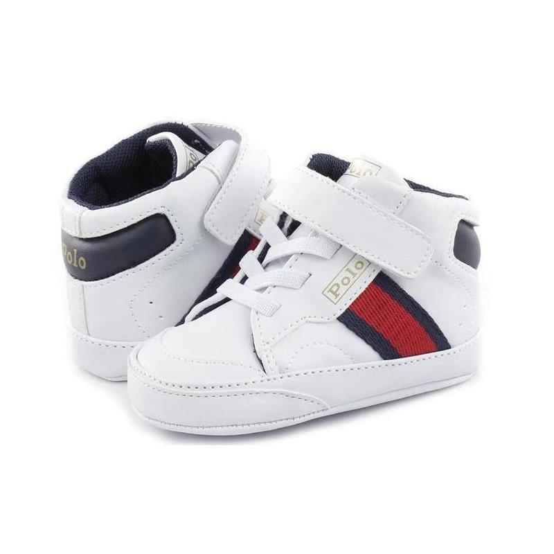 Polo Ralph Lauren Baby - Boy Court Hi-Top Sneaker Crib Shoes Image 1