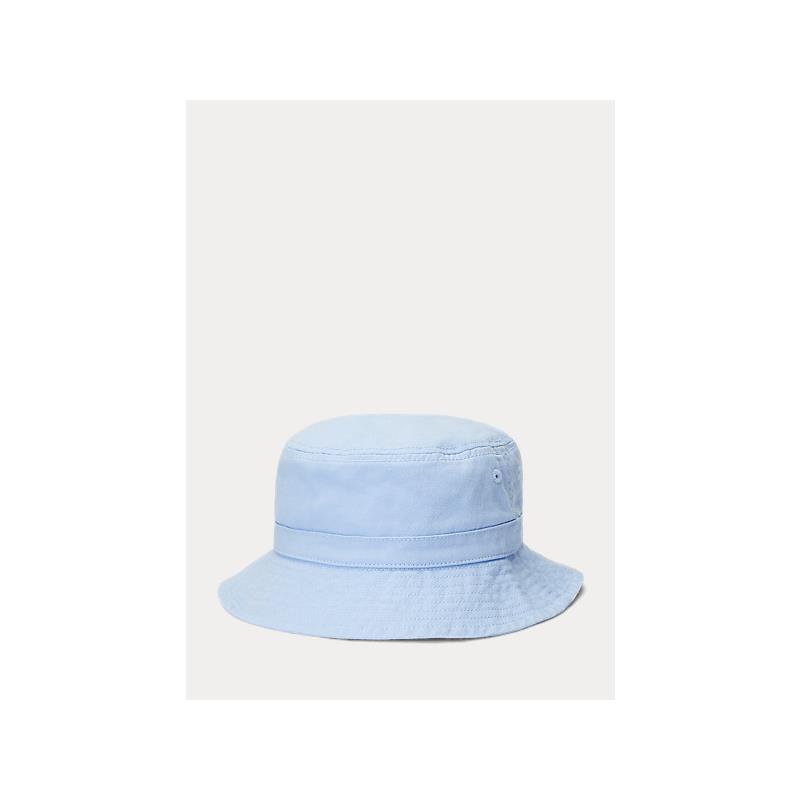 Ralph Lauren Childrenswear Toddler Boys Polo Bear Cotton Twill Bucket Hat, Blue, 2T-4T