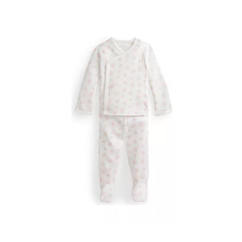Polo Ralph Lauren Baby - Girl Long-Sleeve Organic Cotton Interlock Knit Pant Set, Pink Image 1