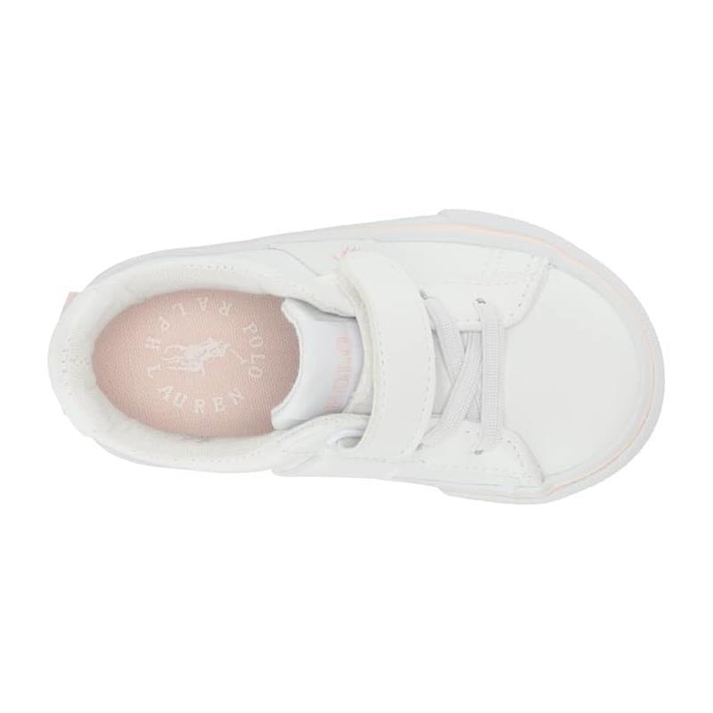 Polo Ralph Lauren Baby - Girl Shoes White Tumbled With Light Pink Image 3