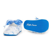 Polo Ralph Lauren Baby - Girls Briley II Mary Jane Crib Shoed, Light Blue Golf Toile Image 1