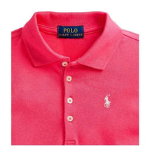 Polo Ralph Lauren Baby - Girls Stretch Mesh Short Sleeve Polo Shirt, Pink Image 2