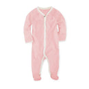 Polo Ralph Lauren Baby - Girls Striped Cotton Coverall, Paisley Pink Image 1