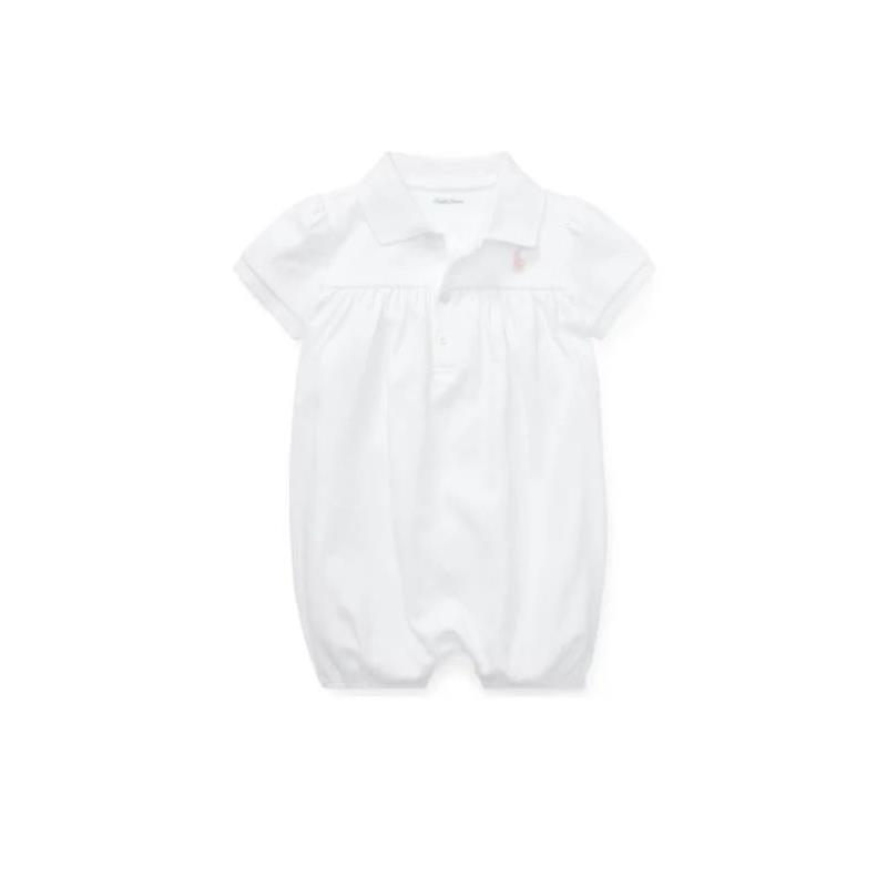 Polo Ralph Lauren Baby - Interlock Bubble Shortall, White Image 1