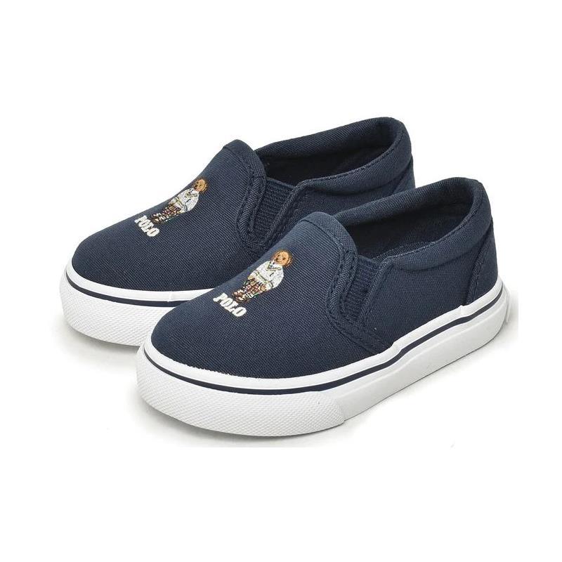 Polo Ralph Lauren Baby - Keaton Bear Slip-On Sneaker, Navy Image 1