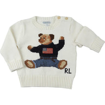 Polo Ralph Lauren Baby - Long-Sleeve Flag Bear Sweater, Nevis Image 1