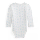 Polo Ralph Lauren Baby - Long-Sleeve Organic Cotton Interlock Knit Bodysuit, Blue Image 2