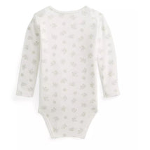 Polo Ralph Lauren Baby - Long-Sleeve Organic Cotton Interlock Knit Bodysuit, Grey Image 2