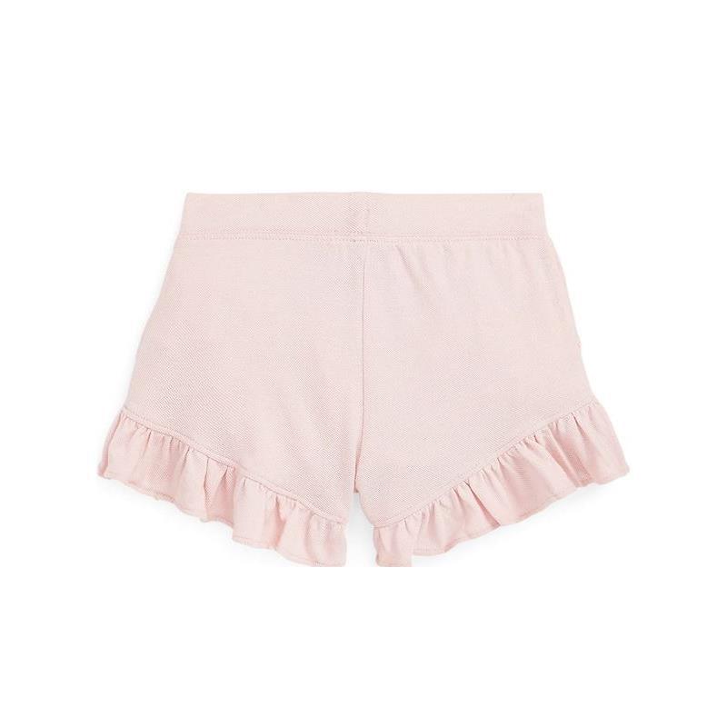 Polo Ralph Lauren Baby - Mid-Rise Mesh Ruffled Shorts, Hint Of Pink Image 2