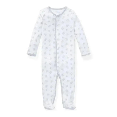 Polo Ralph Lauren Baby - Playtime Print Cotton Coverall, Paper White Image 1