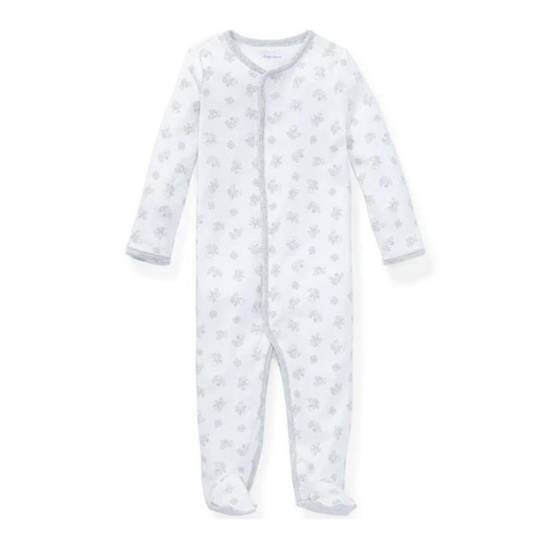 Polo Ralph Lauren Baby - Playtime Print Cotton Coverall, Paper White Image 1