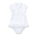 Polo Ralph Lauren Baby - Ruffled Polo Dress & Bloomer, White Image 1