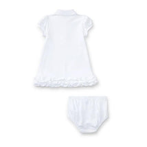 Polo Ralph Lauren Baby - Ruffled Polo Dress & Bloomer, White Image 2