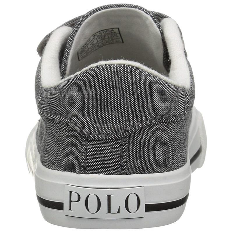 Polo Ralph Lauren Kids' Easton Ii Ez Sneaker Grey Image 3