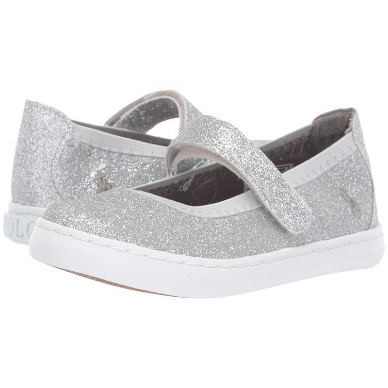 Polo Ralph Lauren - Leyah Mary Jane Shoes, Silver Glitter Image 1